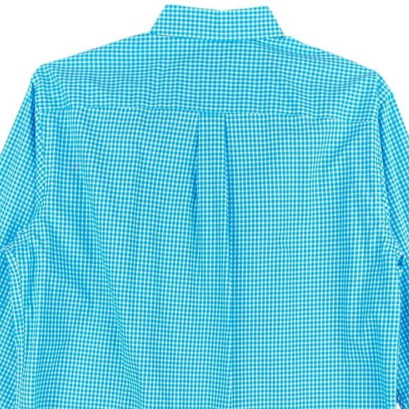 Jos. A. Bank Men's Executive Collection Button Down Plaid Teal Shirt Size L NWOT - Picture 4 of 11